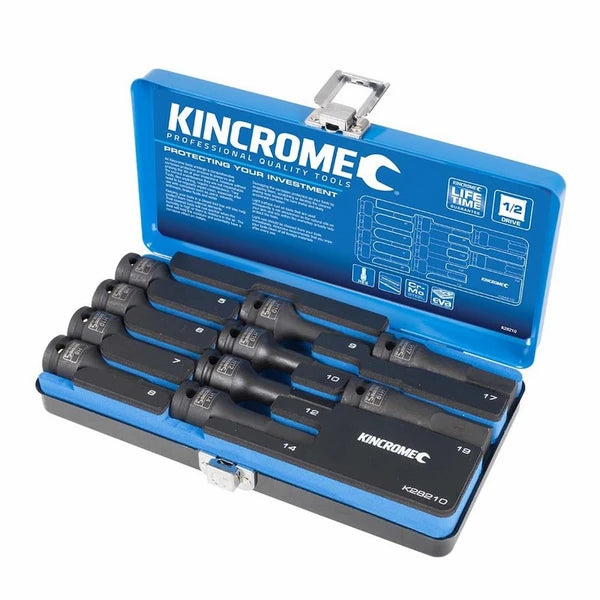 Kincrome 10pce 1/2" Drive Hex Impact Socket Set Metric K28210