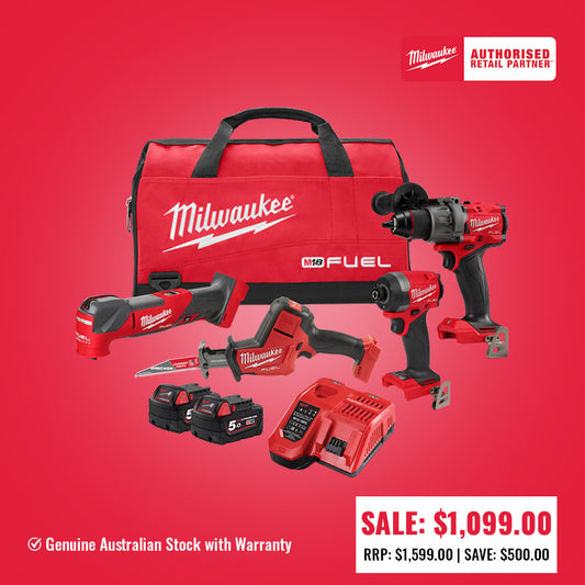 Milwaukee M18 FUEL™ 4 Piece Power Pack M18FPP4Q3502B (FREE SHIPPING)