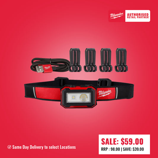 Milwaukee Internal Rechargeable Headlamp 450 Lumen - IRHL450