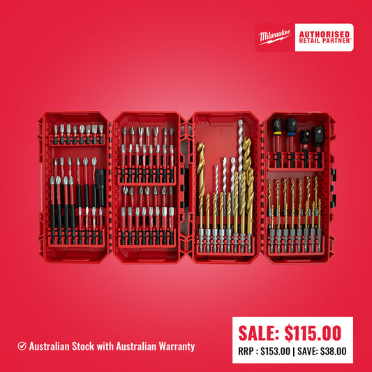 Milwaukee SHOCKWAVE™ 86Pc Drive Kit Comprehensive set - 48325105