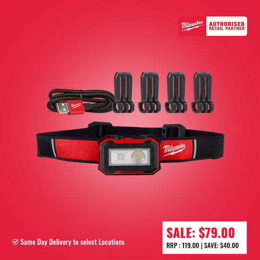 Milwaukee Internal Rechargeable Headlamp 450 Lumen - IRHL450