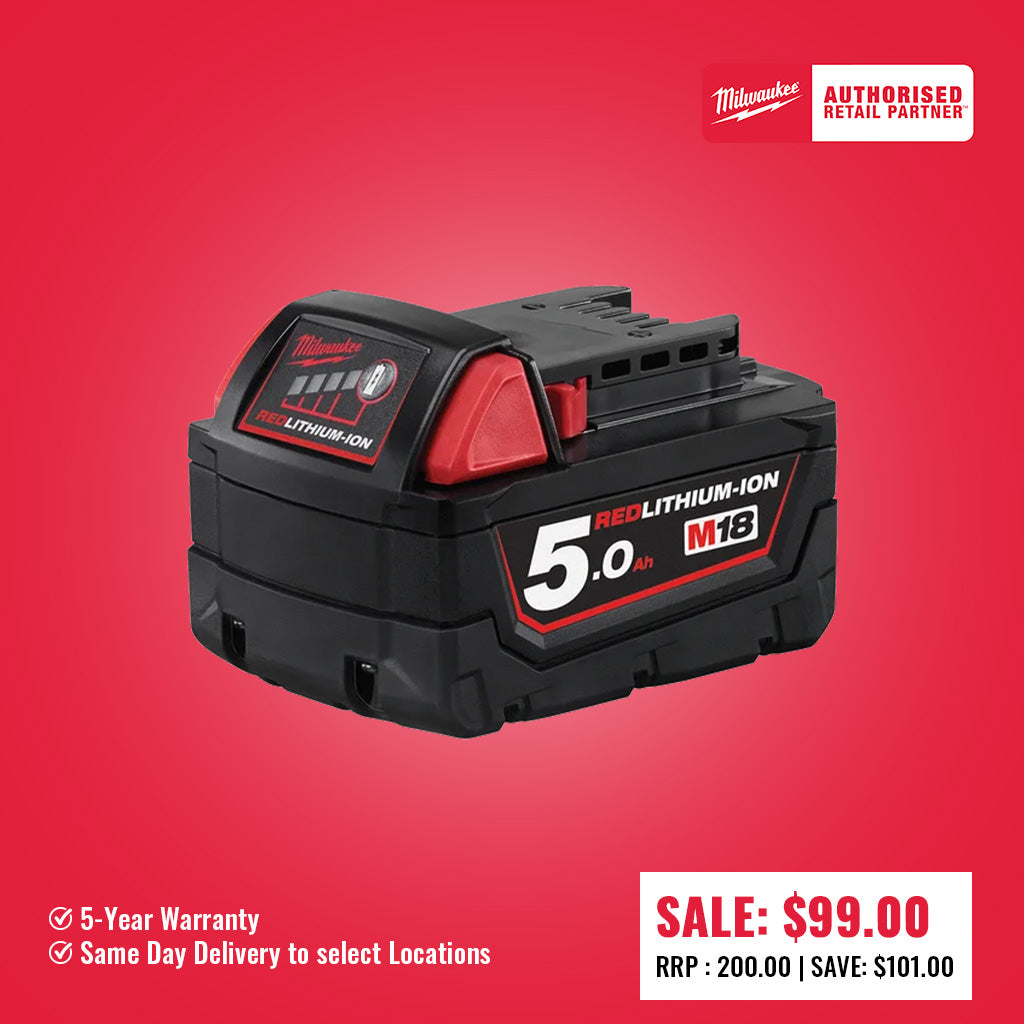 Milwaukee M18™ REDLITHIUM™ 5.0Ah Battery - M18B5