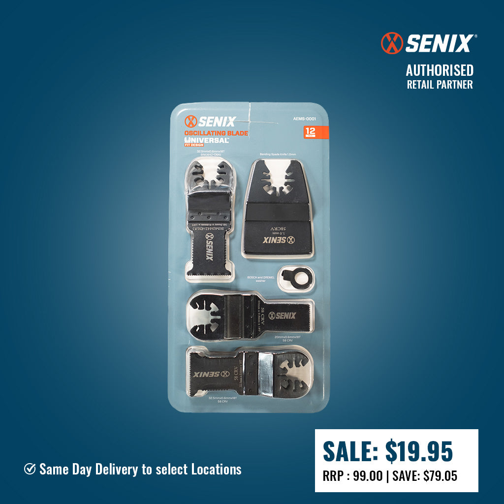Senix 12 piece UNIVERSAL FIT Multitool blade set AEMS-0001