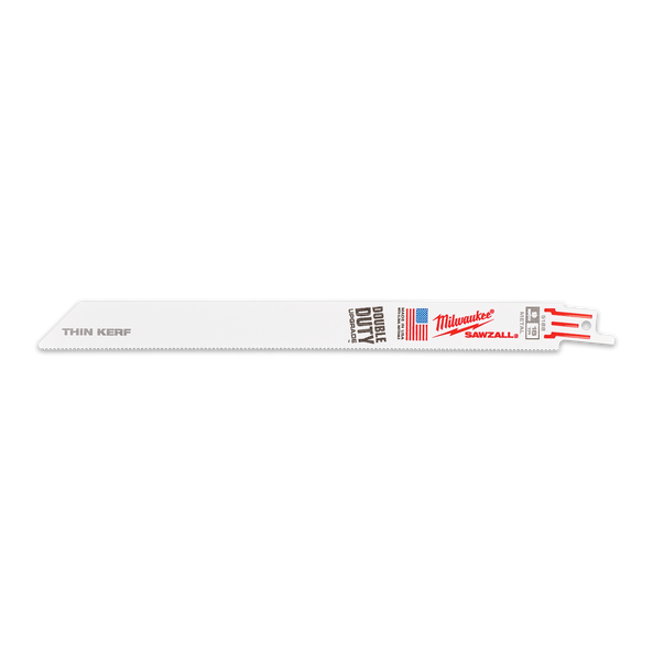 MILWAUKEE SAWZALL™ Thin Kerf Metal 230mm 9" 18TPI Blade 25 Pack