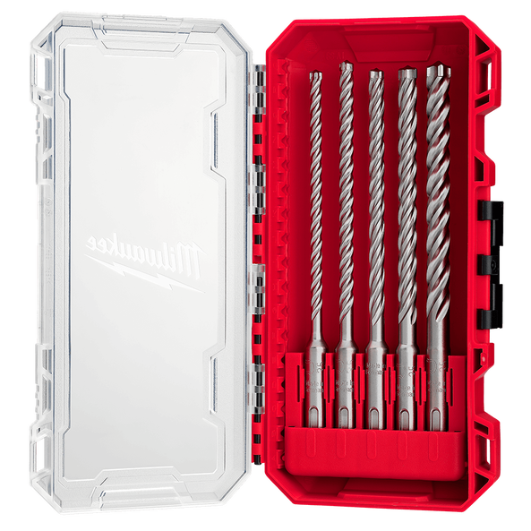 MILWAUKEE SDS Plus MX4 4-Cut Drill Bit 5PC Set