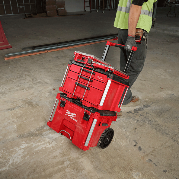 Milwaukee PACKOUT™ Rolling Tool Box Low Profile 48228427 (In-store pickup only)
