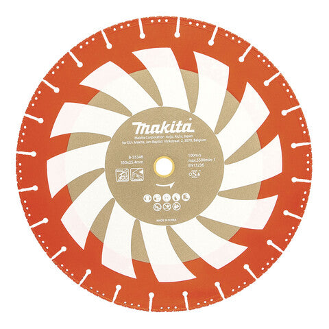 Makita 352mm x 25.4mm Rescue Vac Brazed Diamond Blade B B-55348