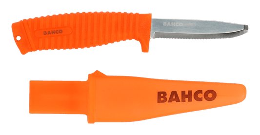 Bahco Rescue floating knife with fluorescent handle with holster  1446-FLOAT (FREE POSTAGE)