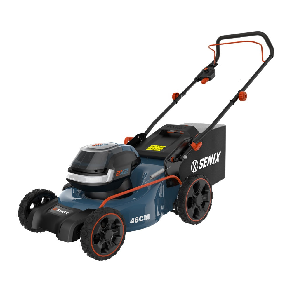 SENIX 2X2 36V Brushless 46cm (18") Push Lawnmower Kit LSPX2-H-EU