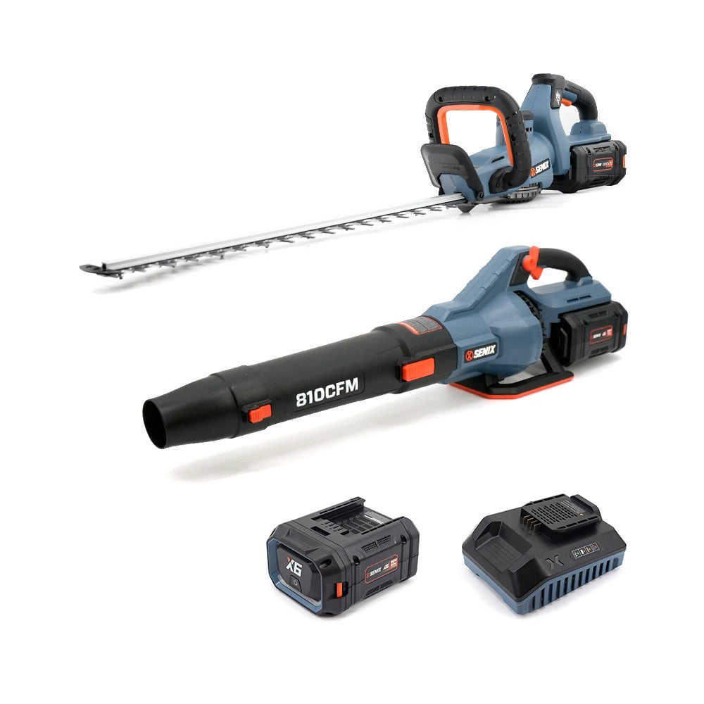 SENIX X6 60V 2 Piece Power Garden Combo Kit 2A S6K2B1-02