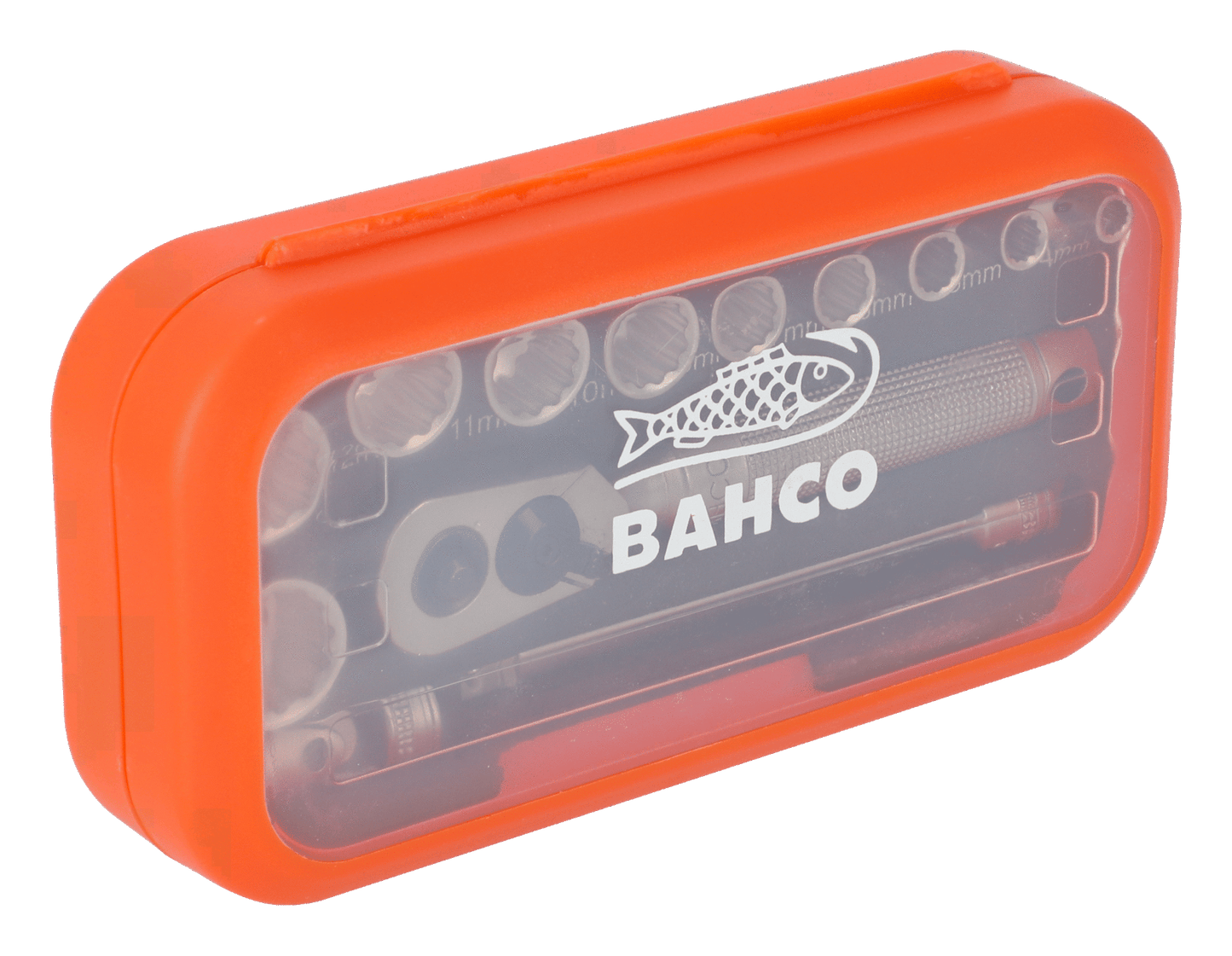 Bahco 1/4" Square Drive Socket Set with Metric Bi-Hex Profile - 13 Pcs  S13MC10.5