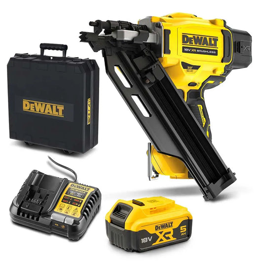 DeWalt 18V 5.0Ah Li-ion XR Cordless Framing Nailer Combo Kit DCN930P1-XE
