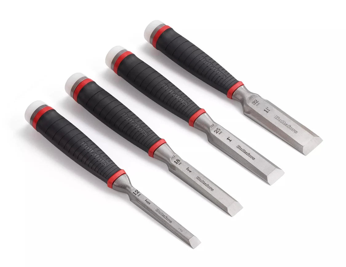 Hultafors 4pce HDC S4 12mm, 118mm, 25mm, 32mm Chisel Set 390673