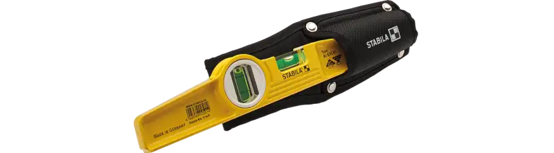 Stabila 2511 250mm (10") 2 Vial Torpedo Magnetic Die Cast Spirit Level With Pouch - 02511