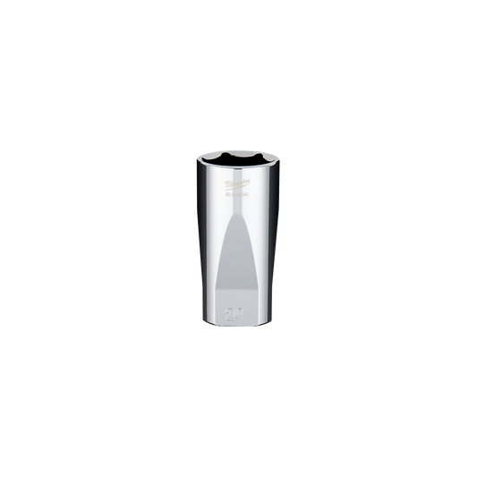 Milwaukee 3/8" Drive Socket Metric Deep 24mm - 45348044 - Available at Power Tool Specialists, Carlton, Victoria, Australia.