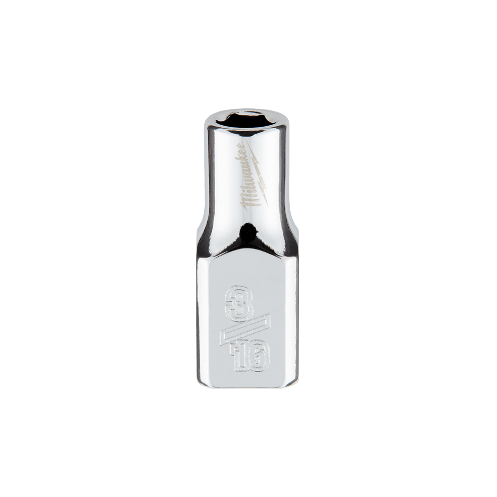 Milwaukee 1/4" Drive Socket SAE Standard 3/16" - 45349001 - Available at Power Tool Specialists, Carlton, Victoria, Australia.