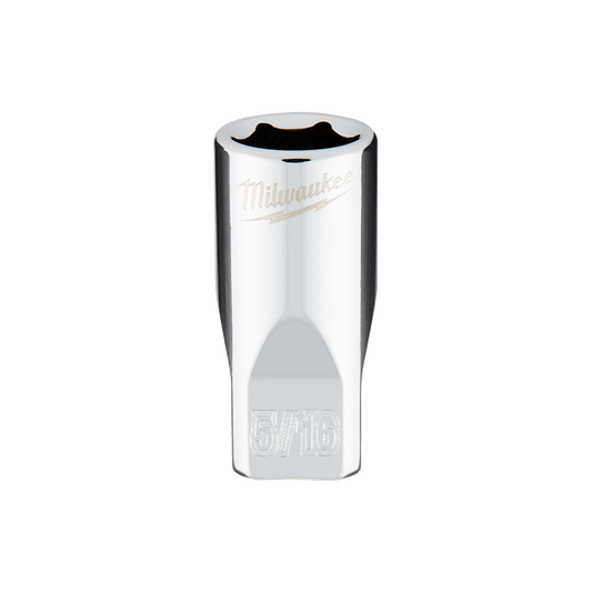 Milwaukee 1/4" Drive Socket SAE Standard 5/16" - 45349005 - Available at Power Tool Specialists, Carlton, Victoria, Australia.