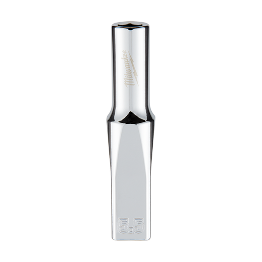 Milwaukee 1/4" Drive Socket Metric Deep 5.5mm - 45349043 - Available at Power Tool Specialists, Carlton, Victoria, Australia.
