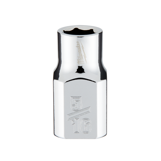 Milwaukee 3/8" Drive Socket SAE Standard 5/16" - 45349061 - Available at Power Tool Specialists, Carlton, Victoria, Australia.