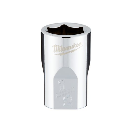 Milwaukee 3/8" Drive Socket SAE Standard 1/2" - 45349064 - Available at Power Tool Specialists, Carlton, Victoria, Australia.