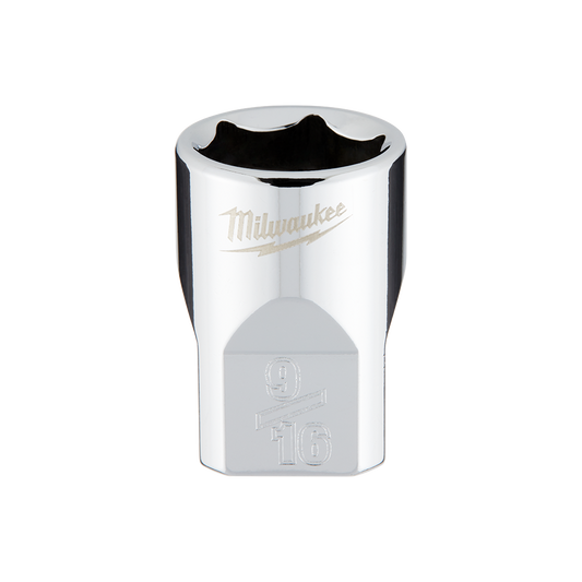 Milwaukee 3/8" Drive Socket SAE Standard 9/16" - 45349065 - Available at Power Tool Specialists, Carlton, Victoria, Australia.