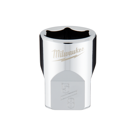 Milwaukee 3/8" Drive Socket SAE Standard 5/8" - 45349066 - Available at Power Tool Specialists, Carlton, Victoria, Australia.