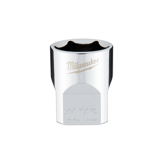 Milwaukee 3/8" Drive Socket SAE Standard 11/16" - 45349067 - Available at Power Tool Specialists, Carlton, Victoria, Australia.