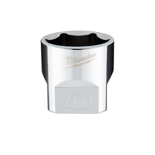 Milwaukee 3/8" Drive Socket SAE Standard 15/16" - 45349071 - Available at Power Tool Specialists, Carlton, Victoria, Australia.