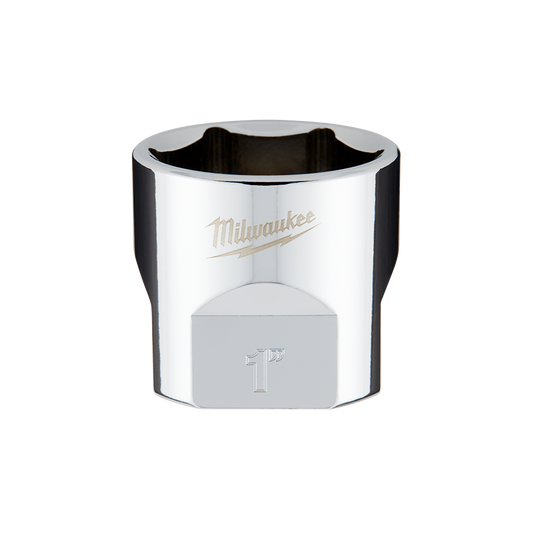 Milwaukee 3/8" Drive Socket SAE Standard 1" - 45349072 - Available at Power Tool Specialists, Carlton, Victoria, Australia.