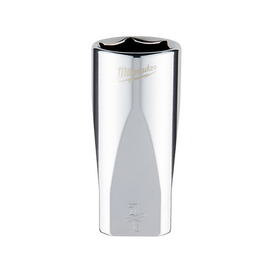 Milwaukee 3/8" Drive Socket SAE Deep 7/8" - 45349075 - Available at Power Tool Specialists, Carlton, Victoria, Australia.