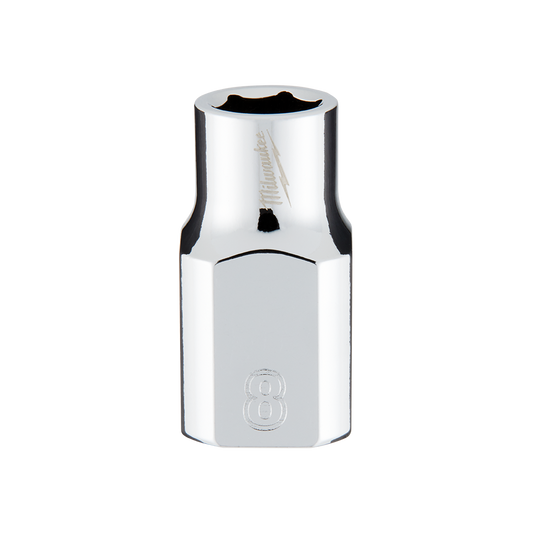 Milwaukee 3/8" Drive Socket Metric Standard 8mm - 45349078 - Available at Power Tool Specialists, Carlton, Victoria, Australia.