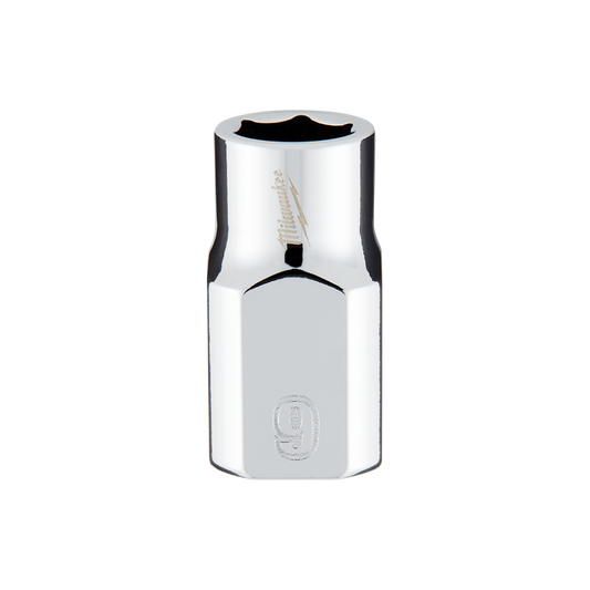 Milwaukee 3/8" Drive Socket Metric Standard 9mm - 45349079 - Available at Power Tool Specialists, Carlton, Victoria, Australia.