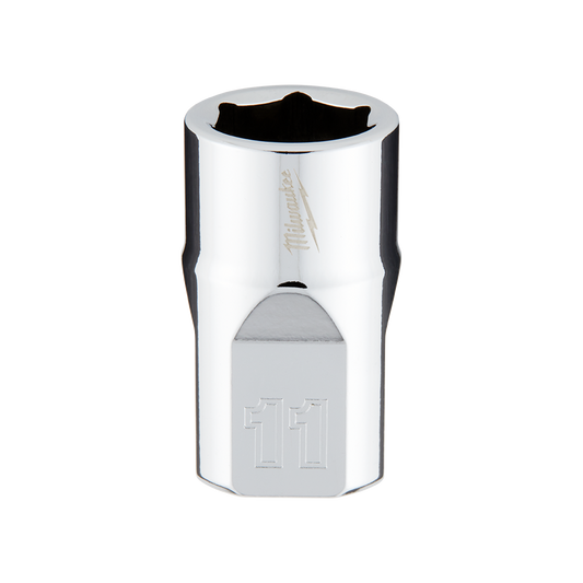 Milwaukee 3/8" Drive Socket Metric Standard 11mm - 45349081 - Available at Power Tool Specialists, Carlton, Victoria, Australia.