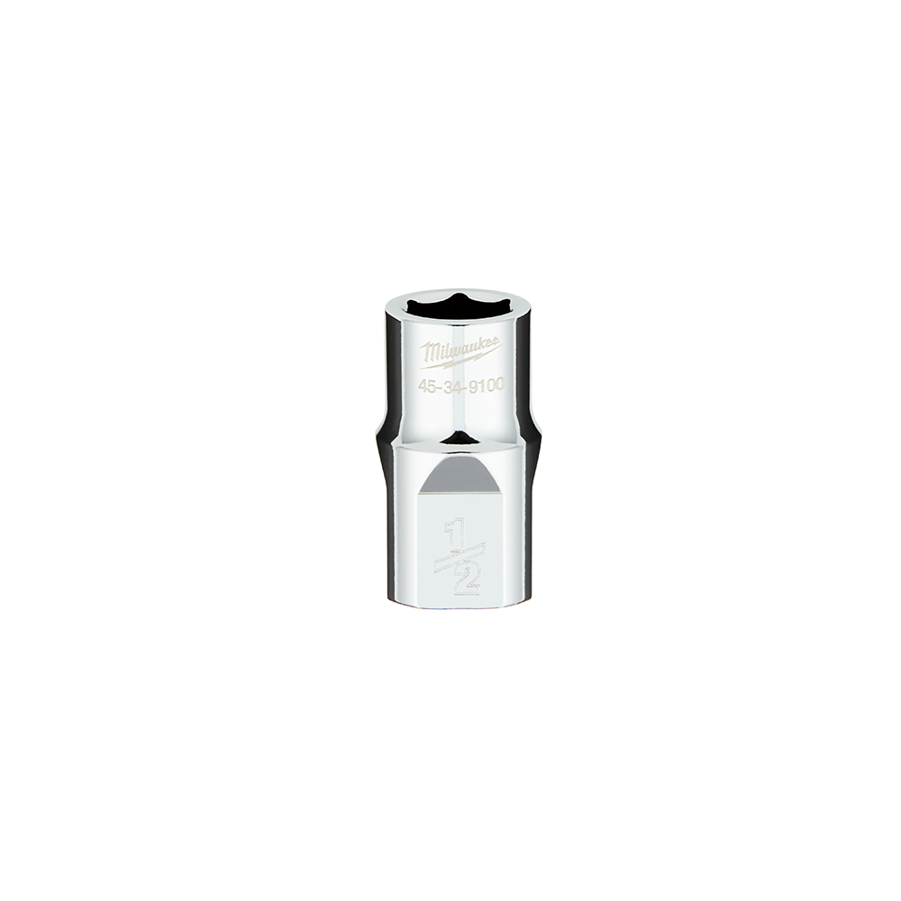 Milwaukee 1/2" Drive Socket SAE Standard 1/2" - 45349100 - Available at Power Tool Specialists, Carlton, Victoria, Australia.