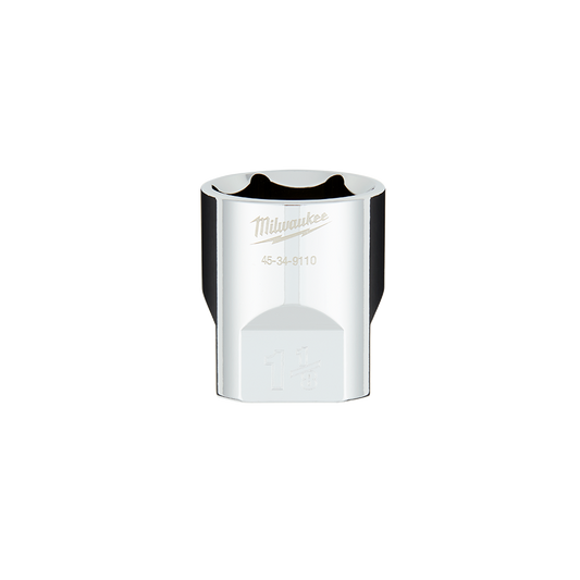 Milwaukee 1/2" Drive Socket SAE Standard 1-1/8" - 45349110 - Available at Power Tool Specialists, Carlton, Victoria, Australia.