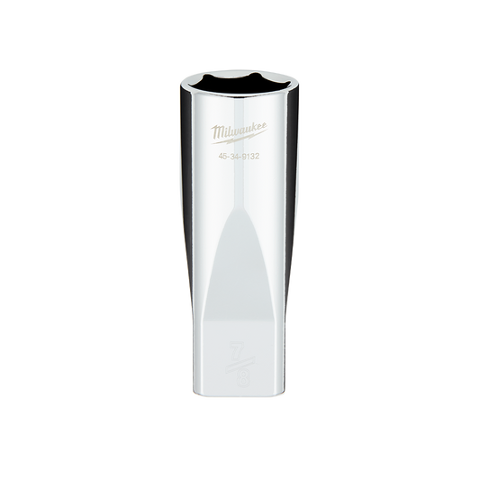 Milwaukee 1/2" Drive Socket SAE Deep 7/8" - 45349132 - Available at Power Tool Specialists, Carlton, Victoria, Australia.