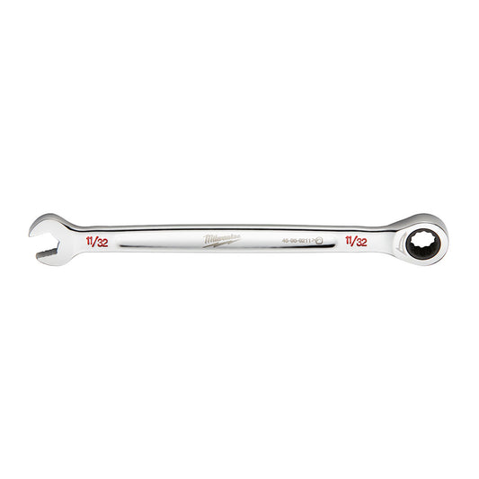 Milwaukee 11/32 SAE Ratcheting Combo Wrench - 45969211 - Available at Power Tool Specialists, Carlton, Victoria, Australia.
