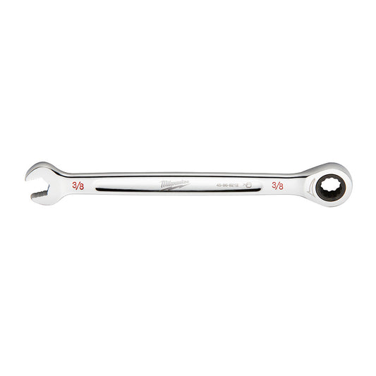 Milwaukee 3/8 SAE Ratcheting Combo Wrench - 45969212 - Available at Power Tool Specialists, Carlton, Victoria, Australia.