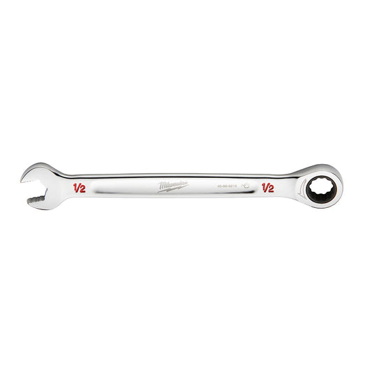 Milwaukee 1/2 SAE Ratcheting Combo Wrench - 45969216 - Available at Power Tool Specialists, Carlton, Victoria, Australia.