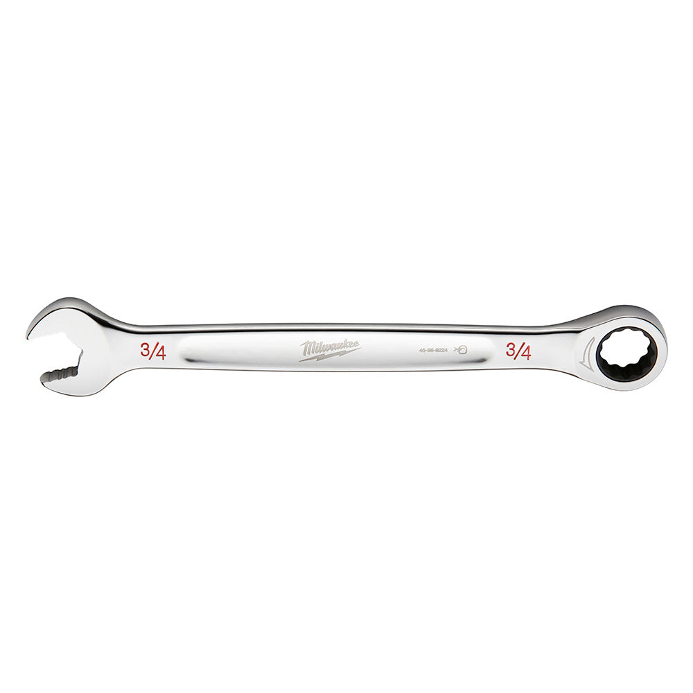 Milwaukee 3/4 SAE Ratcheting Combo Wrench - 45969224 - Available at Power Tool Specialists, Carlton, Victoria, Australia.
