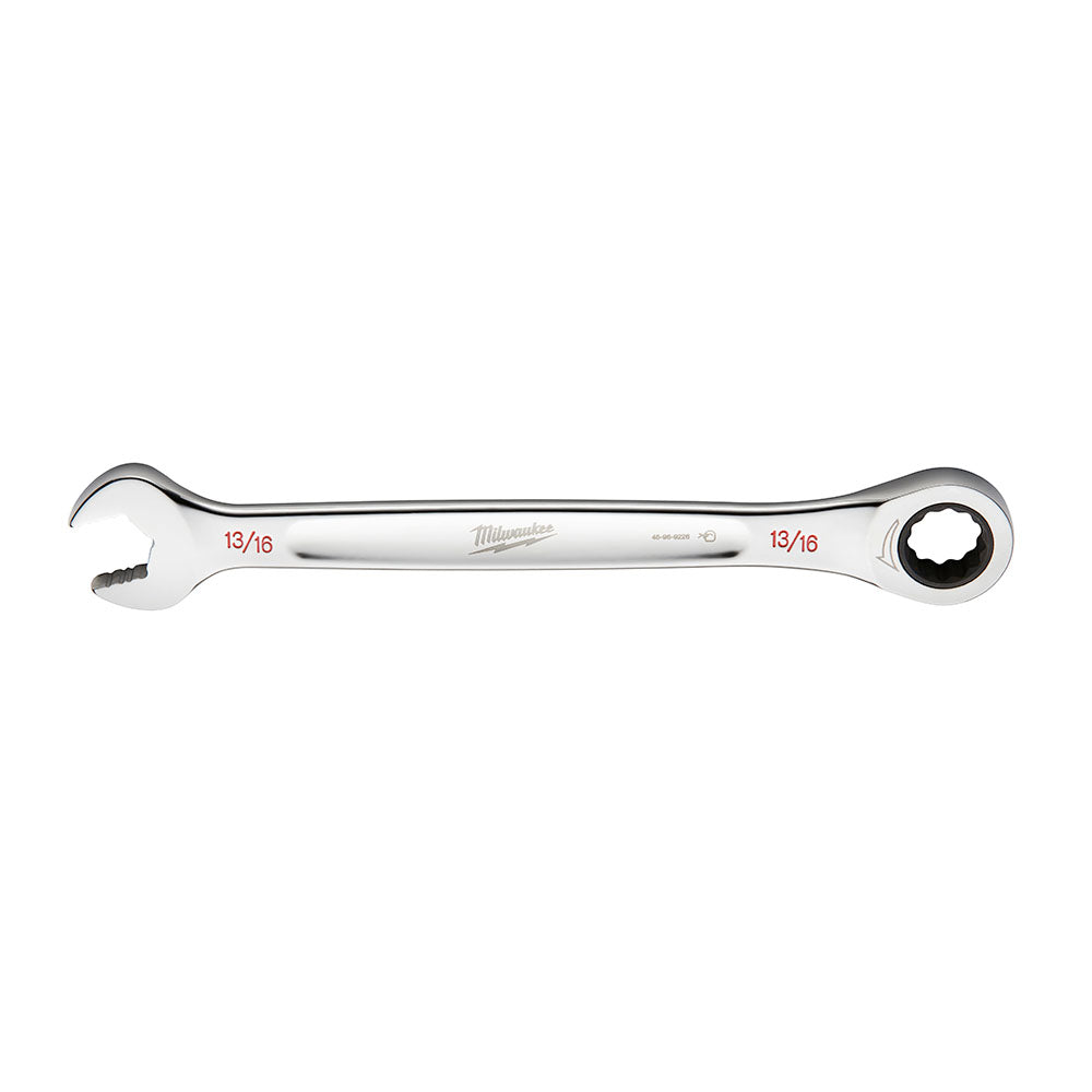 Milwaukee 13/16 SAE Ratcheting Combo Wrench - 45969226 - Available at Power Tool Specialists, Carlton, Victoria, Australia.