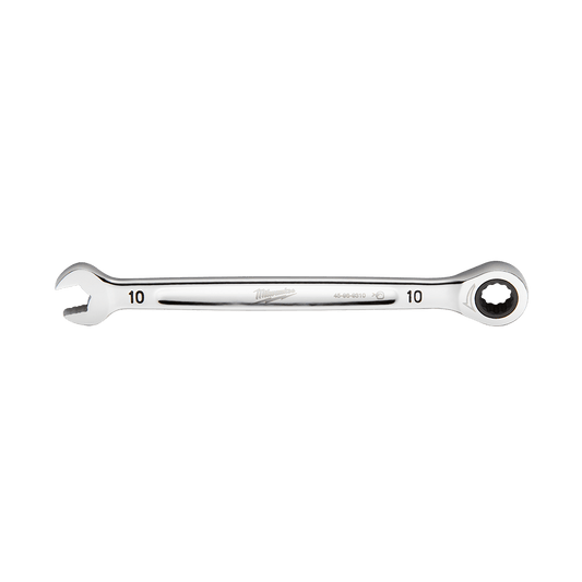 Milwaukee 10mm Ratcheting Combo Wrench - 45969310 - Available at Power Tool Specialists, Carlton, Victoria, Australia.
