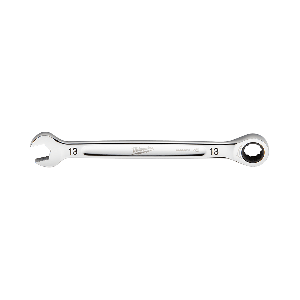 Milwaukee 13mm Ratcheting Combo Wrench - 45969313 - Available at Power Tool Specialists, Carlton, Victoria, Australia.