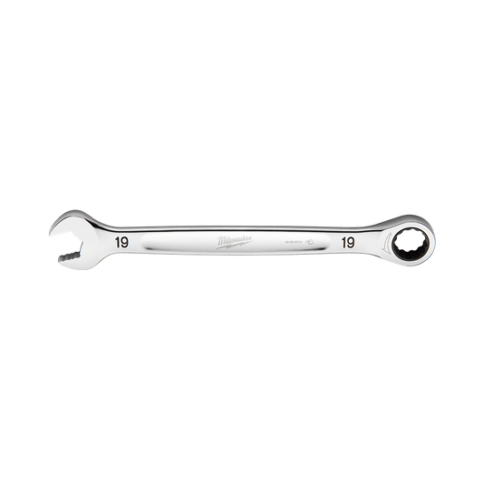 Milwaukee 19mm Ratcheting Combo Wrench - 45969319 - Available at Power Tool Specialists, Carlton, Victoria, Australia.