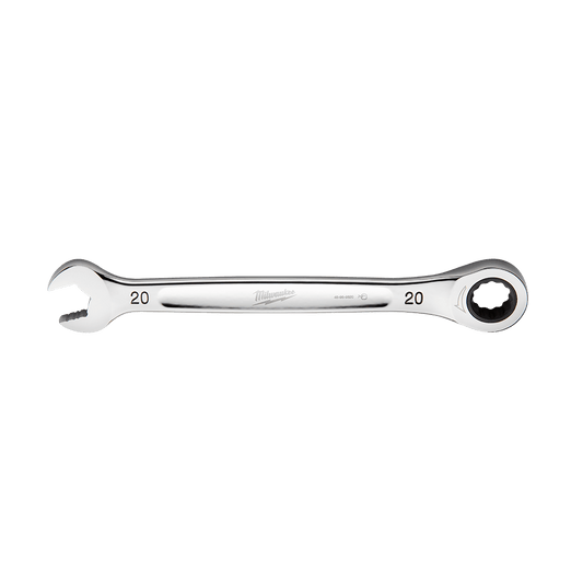 Milwaukee 20mm Ratcheting Combo Wrench - 45969320 - Available at Power Tool Specialists, Carlton, Victoria, Australia.