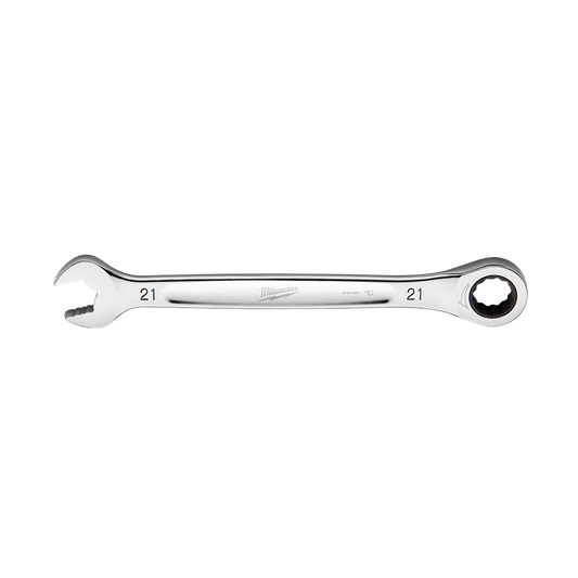 Milwaukee 21mm Ratcheting Combo Wrench - 45969321 - Available at Power Tool Specialists, Carlton, Victoria, Australia.