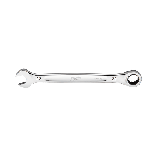 Milwaukee 22mm Ratcheting Combo Wrench - 45969322 - Available at Power Tool Specialists, Carlton, Victoria, Australia.