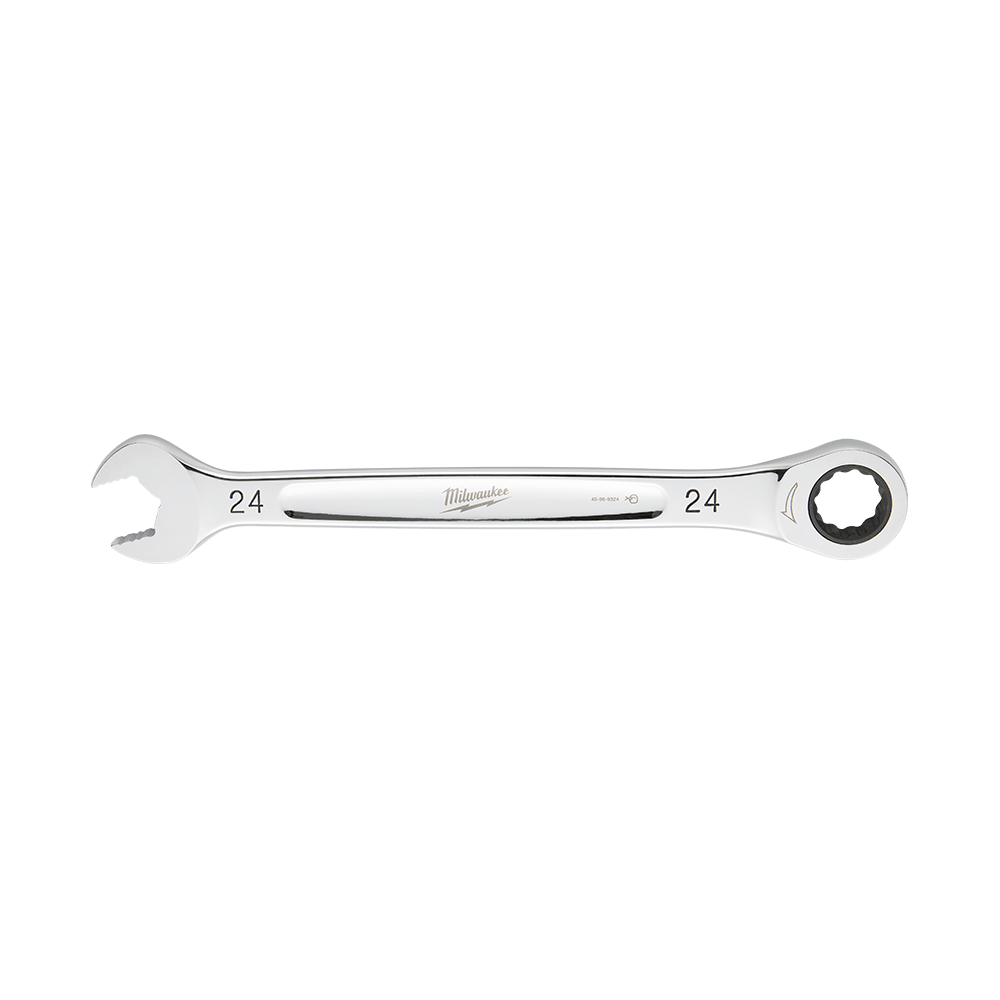 Milwaukee 24mm Ratcheting Combination Wrench - 45969324 - Available at Power Tool Specialists, Carlton, Victoria, Australia.