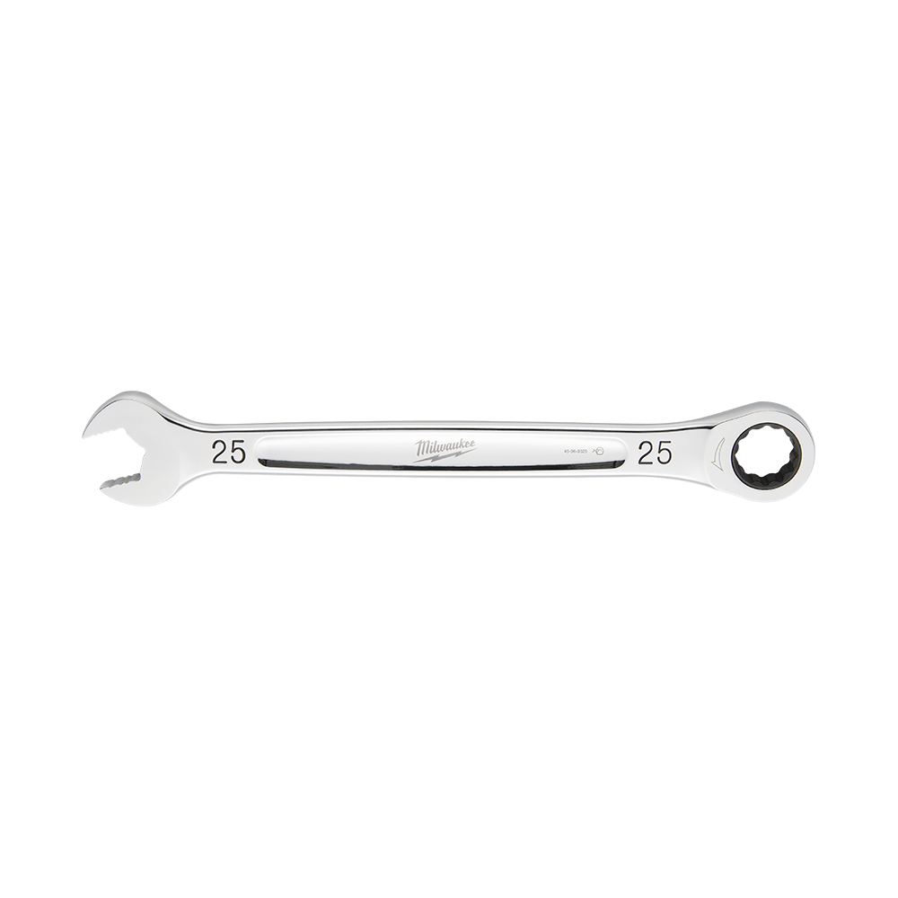 Milwaukee 25mm Ratcheting Combination Wrench - 45969325 - Available at Power Tool Specialists, Carlton, Victoria, Australia.