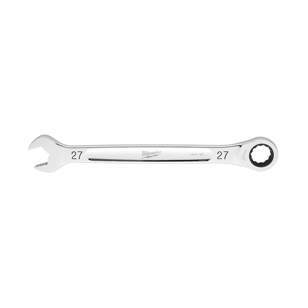 Milwaukee 27mm Ratcheting Combination Wrench - 45969327 - Available at Power Tool Specialists, Carlton, Victoria, Australia.